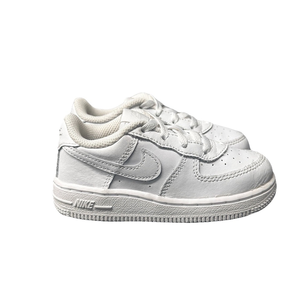 Size 8C - Nike Air Force 1  Triple White Low AF1 Toddler